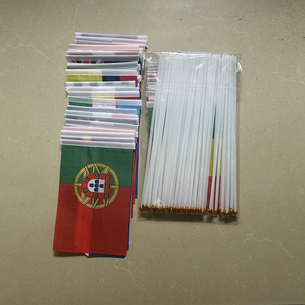2026 Football Cup Flag 14x21cm Small World Flag Hanging Flag Bar Store Supermarket Cup banner for decoration
