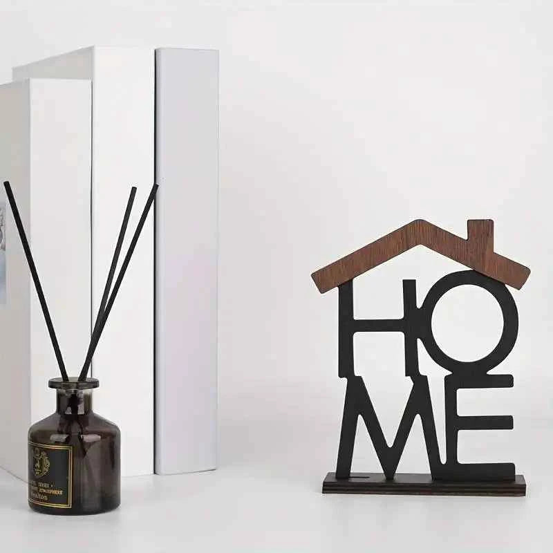 Creative Wooden Home Ornament Living Room Coffee Table Wardrobe Desktop Small House-Shaped Decoration Housewarming Birthday Gift