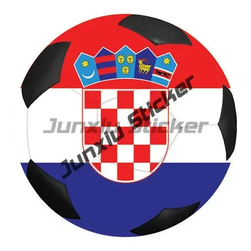 Flag Soccer Club Fan Girl Sticker Cartoon Funny Flag Soccer College Sport Decal Stickers for Cars Helmet Motorcycle Stickers