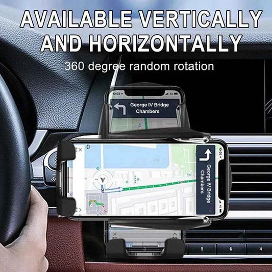 Wireless Charger Car Mount for Air Vent Mount Car Phone Holder Rotating Intelligent Infrared Fast Wireless Charging Charger