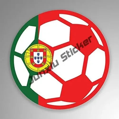 Love Portugal Flag Decal Sticker Portuguese Football Patriotic Stickers Home Pride Travel Car Truck Van Bumper Window Car Decal