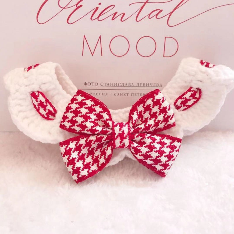 Winter Knitted Pet Collar And Neck