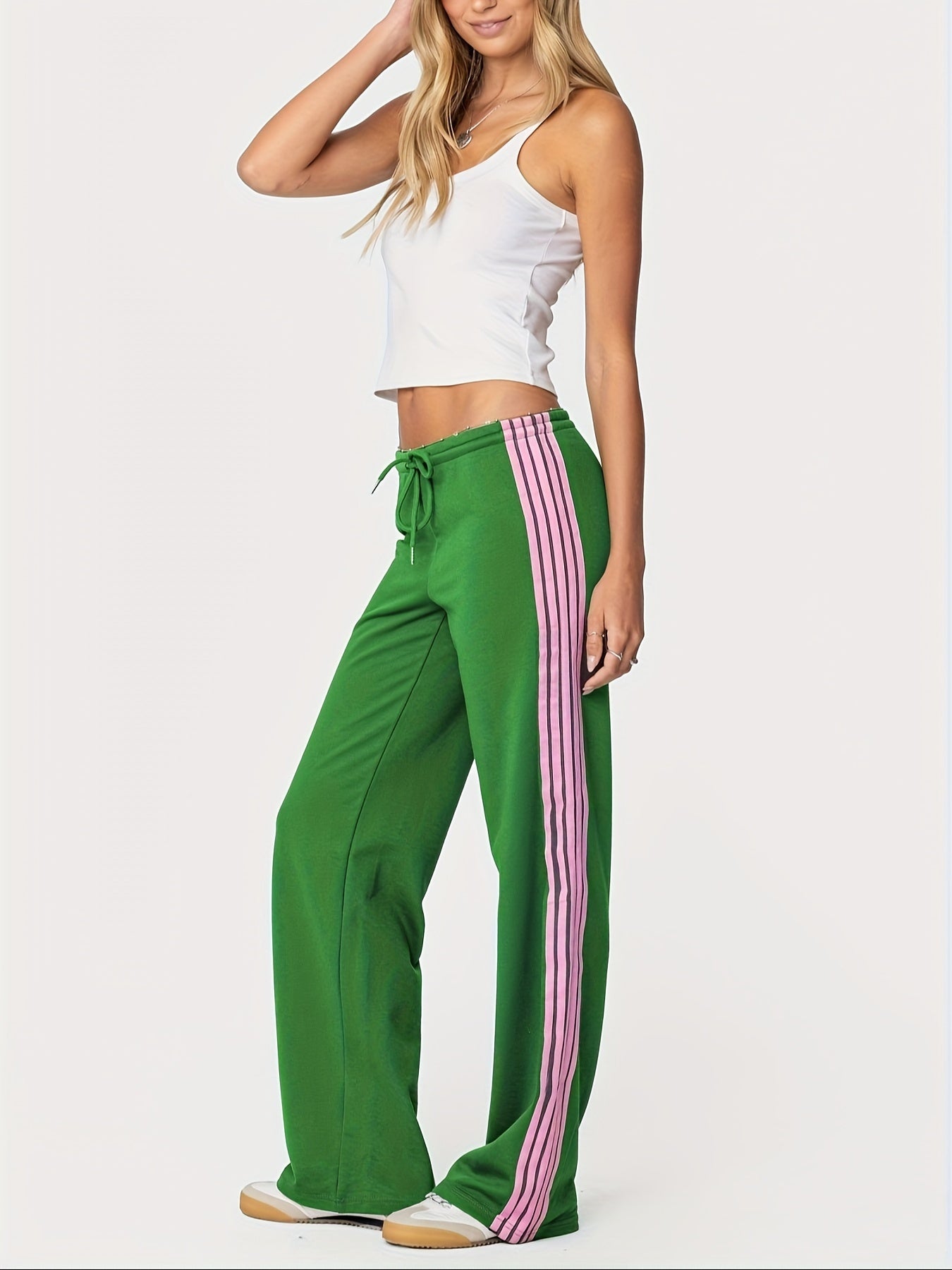 Womens High Waisted Drawstring Sweatpants Casual Baggy Joggers Pants