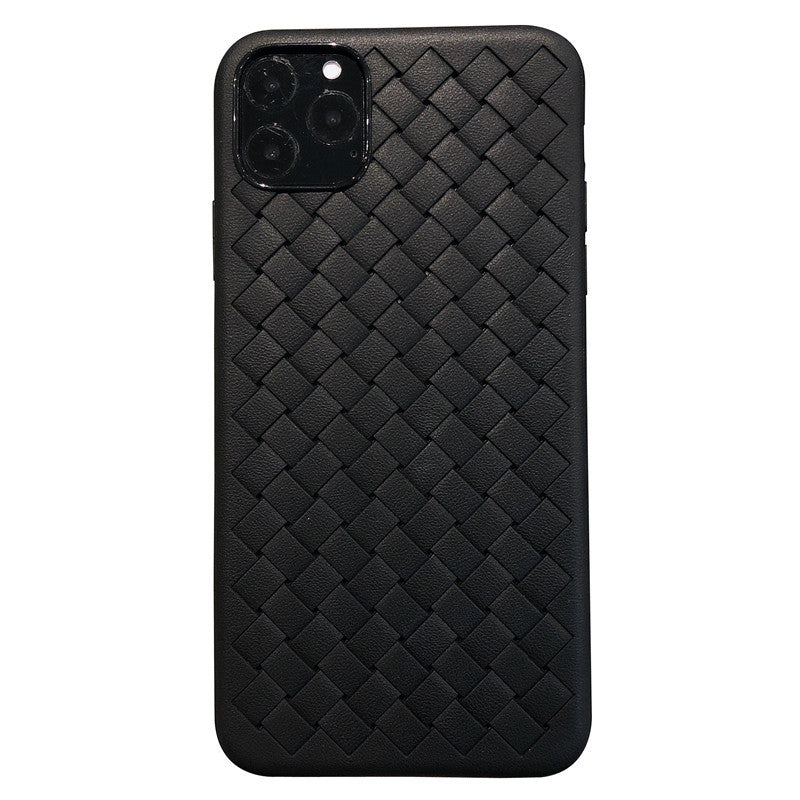Dark green woven mobile phone case