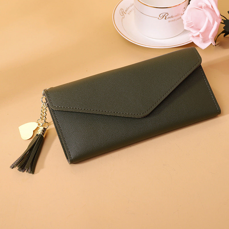 Tassel pendant Secure Travel Purse, Stylish Ladies Clutch Bag