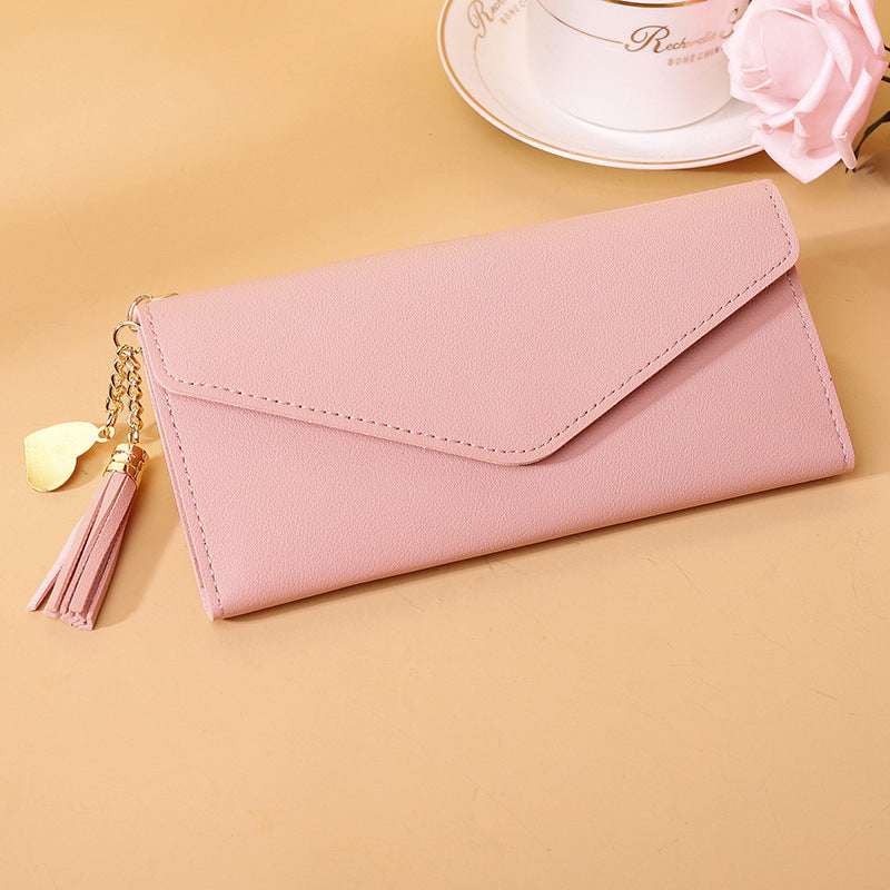 Tassel pendant Secure Travel Purse, Stylish Ladies Clutch Bag