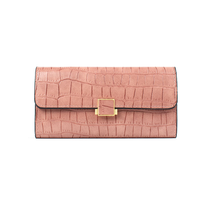 Ladies Long Hand Wallet, Multi-Slot Coin & Cash Purse, Travel Card Holder