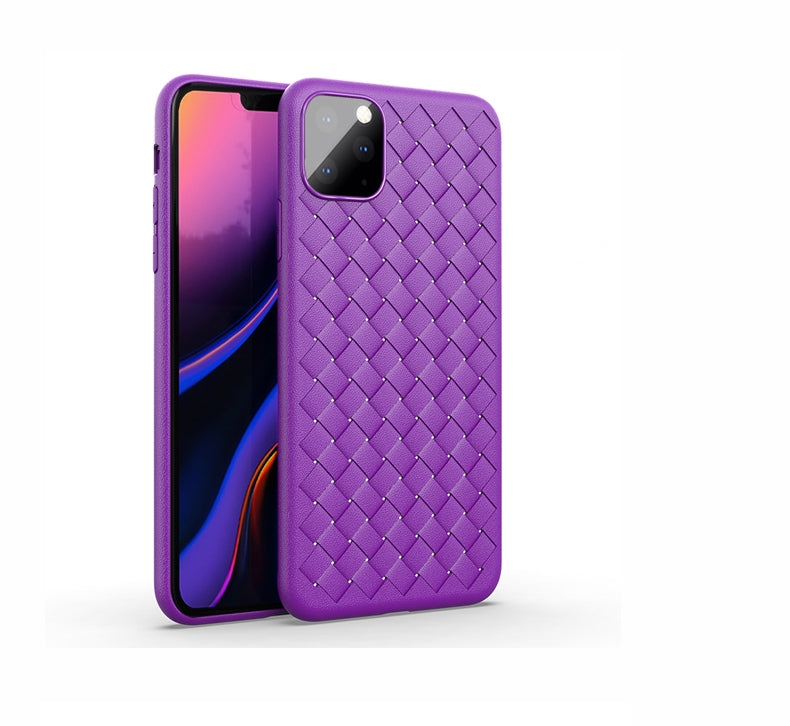 Dark green woven mobile phone case