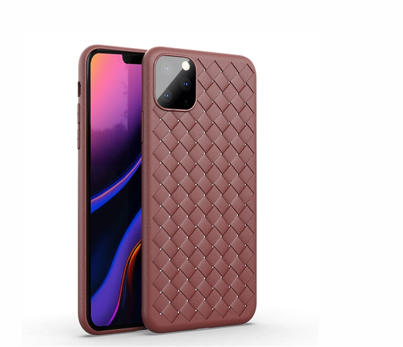 Dark green woven mobile phone case