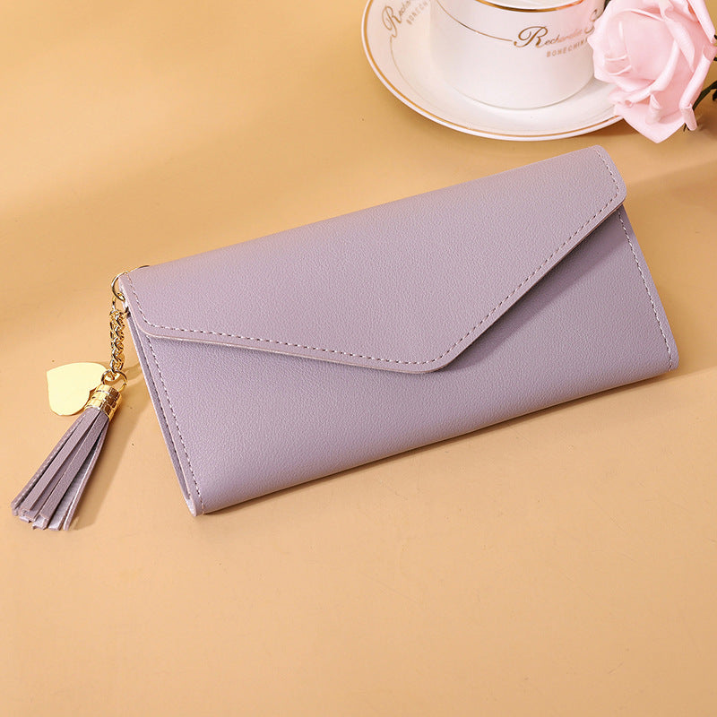 Tassel pendant Secure Travel Purse, Stylish Ladies Clutch Bag