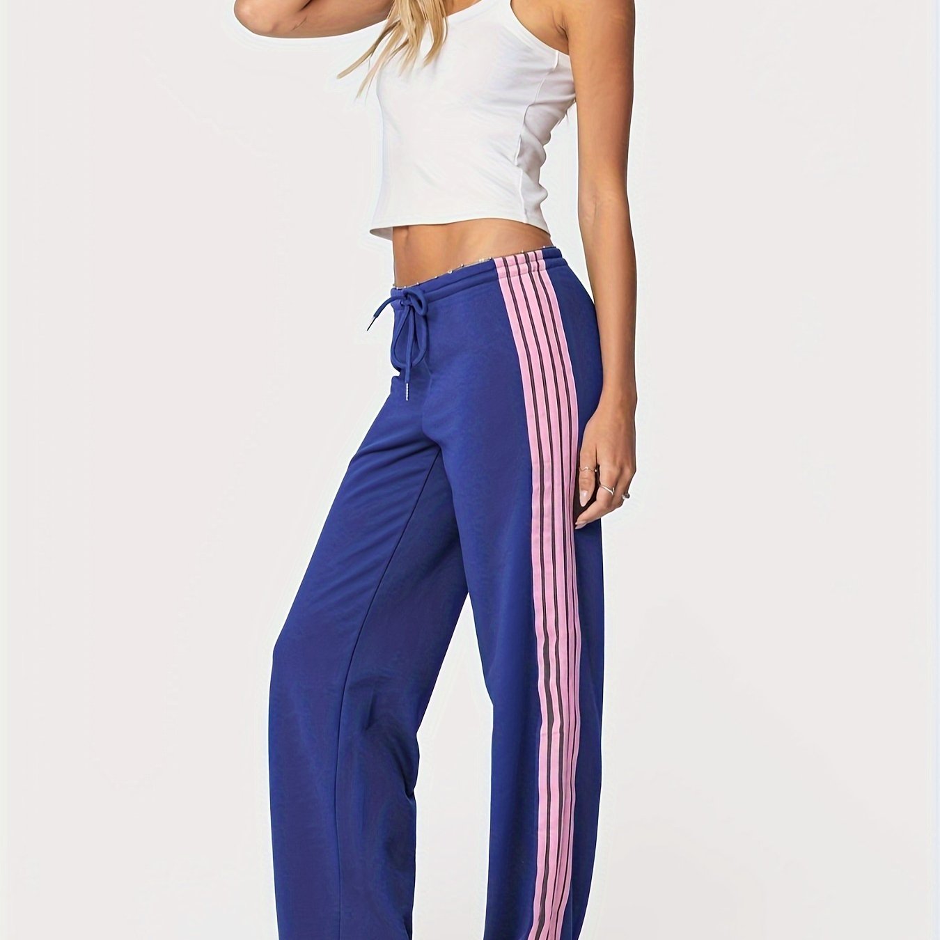 Womens High Waisted Drawstring Sweatpants Casual Baggy Joggers Pants