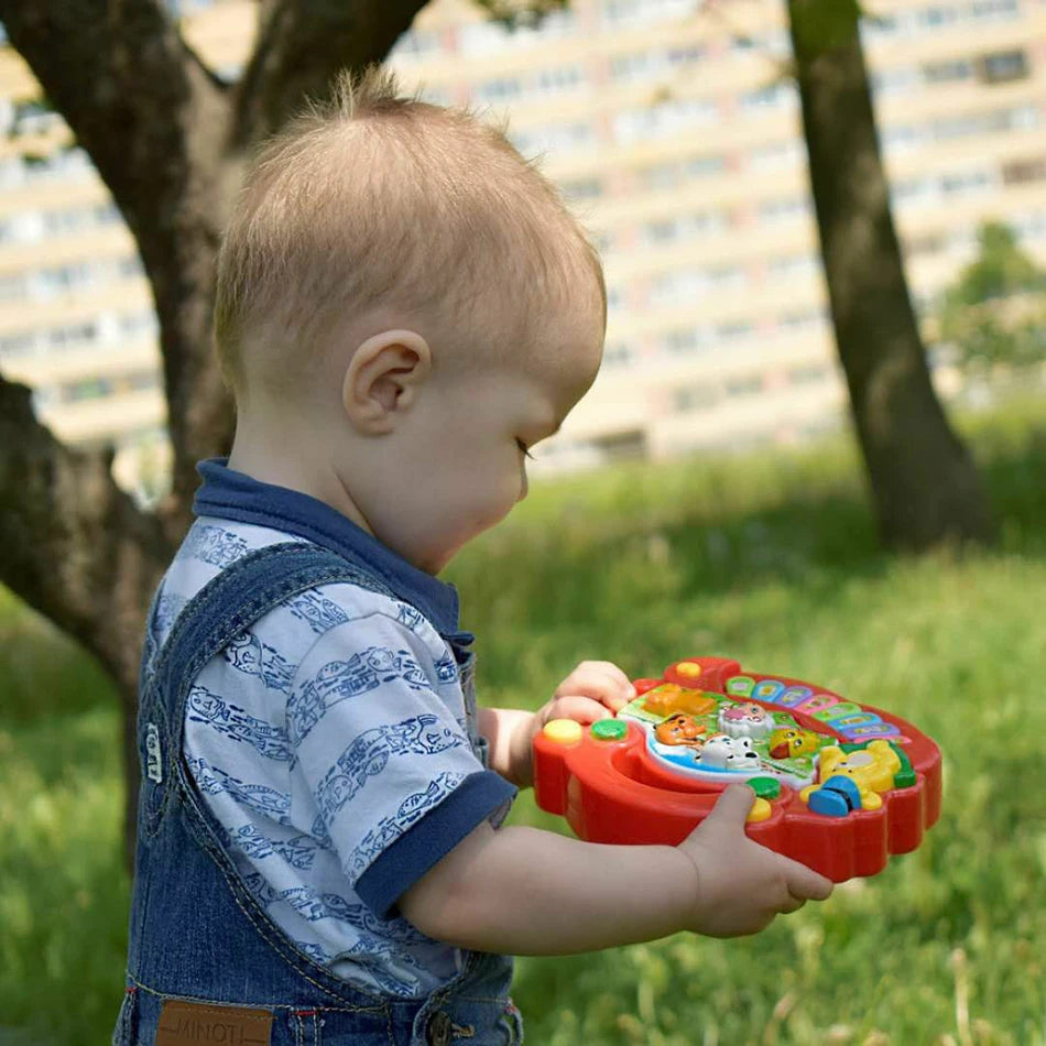Baby Musical Toy with Animal Sound Kids Piano Keyboard Electric Flashing Music Instrument Early Educational Toys for Children
