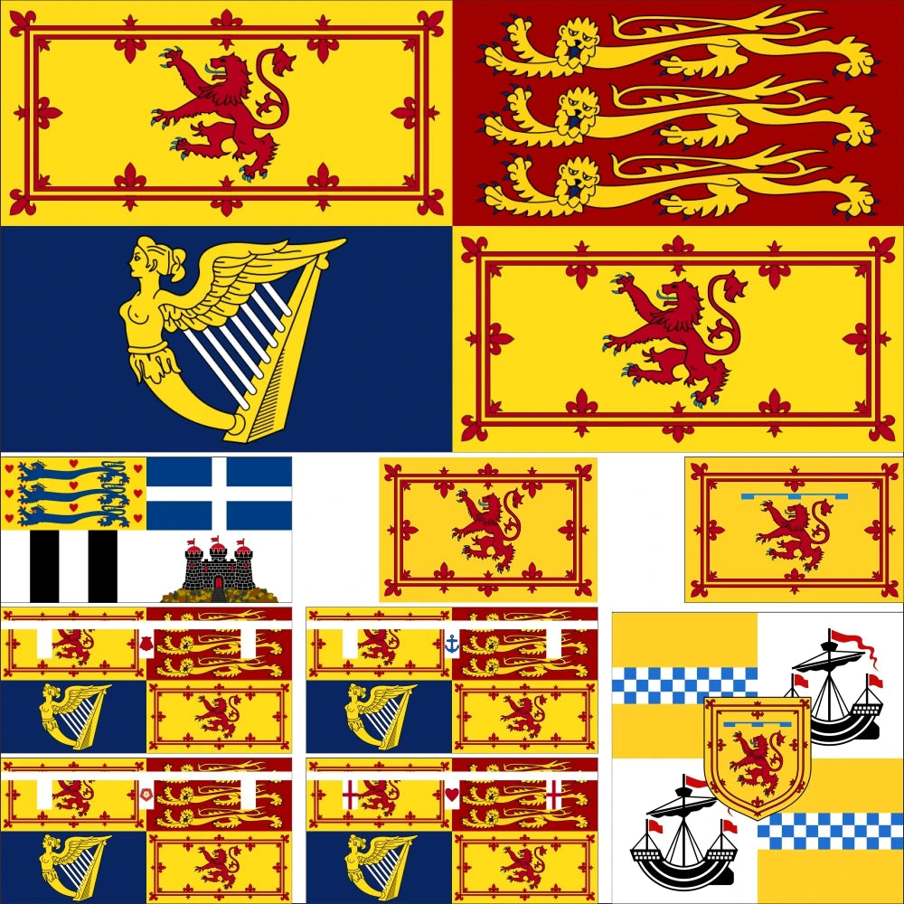 British Four Kingdoms Flag 3X5ft 90X150cm 100D Polyester 60x90cm 21x14cm England Banner