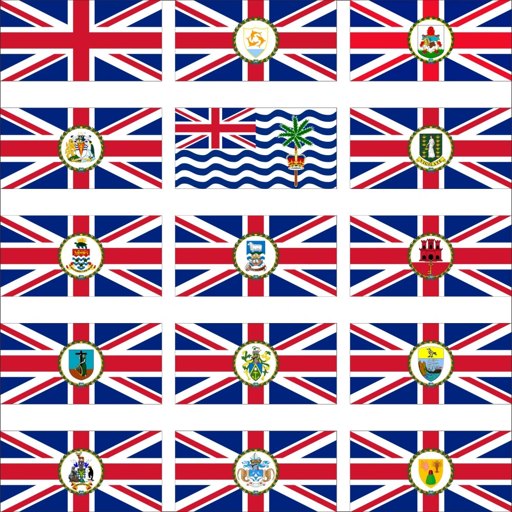 British Four Kingdoms Flag 3X5ft 90X150cm 100D Polyester 60x90cm 21x14cm England Banner