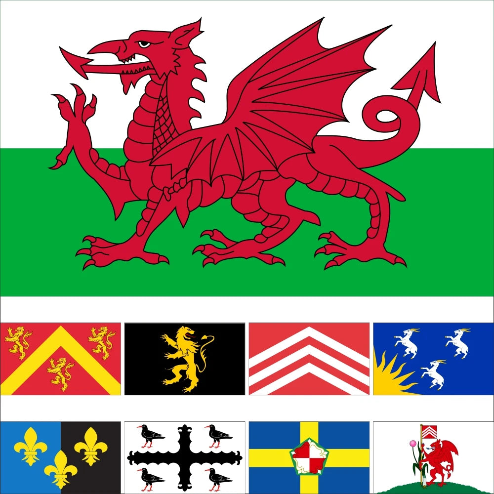 British Four Kingdoms Flag 3X5ft 90X150cm 100D Polyester 60x90cm 21x14cm England Banner