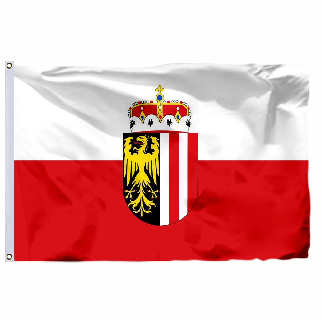 Austria Tirol State Flag 21x14cm 3X5FT 90X150CM 100D Polyester Lower Banner Vienna and Vorarlberg 2X3FT 60X90CM
