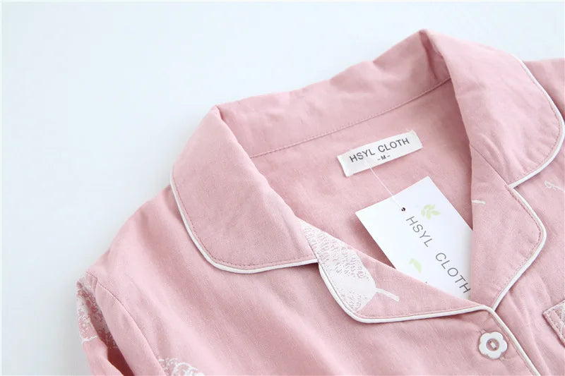 2026 kimono femme maple leaf pajama sets women 100% gauze cotton long sleeve casual sleepwear women pyjamas autumn hot sale