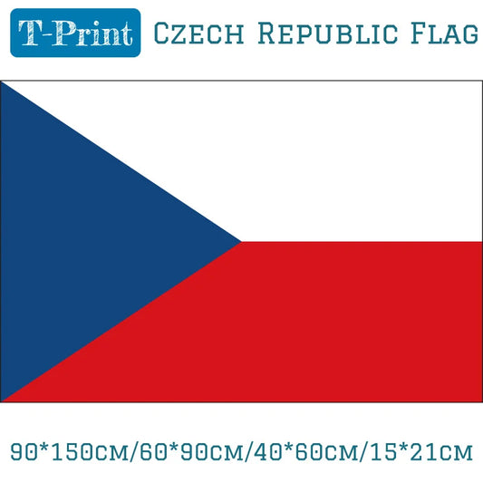 90*150cm/60*90cm/40*60cm/15*21cm  Czech Republic Polyester National Flag For Sports games flag Sports meeting