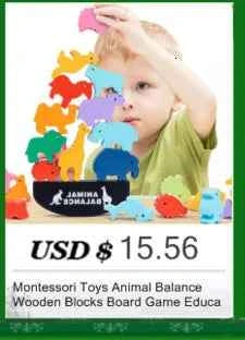 Kids Wooden Toys 3D Wood Puzzle Cartoon Animals Cognitive Jigsaw Puzzle Early Learning Educational Toys For Children Gift