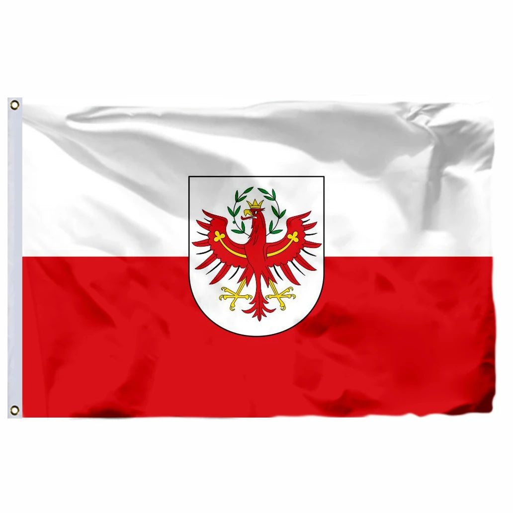 Austria Tirol State Flag 21x14cm 3X5FT 90X150CM 100D Polyester Lower Banner Vienna and Vorarlberg 2X3FT 60X90CM