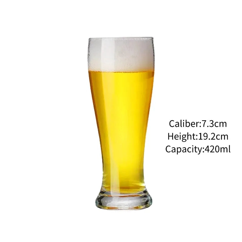 Craft Beer Cup Transparent Beer Mug Classical Draft Beer Cups Personality Cold Drink Cup Party Bar Accessory Pub Club Tools