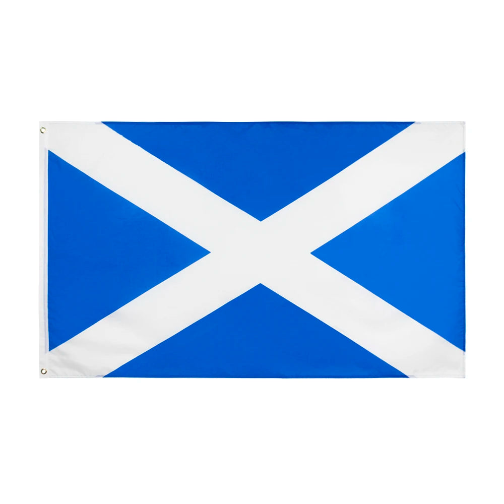 LeaFLAG Scotland flag 90x150CM penetration polyester Scottland Scotland Cross Flag Saint Andrew Banner For Decoration