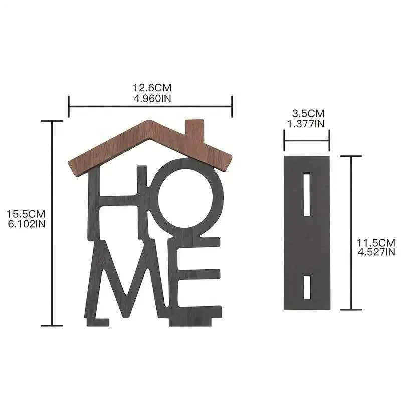 Creative Wooden Home Ornament Living Room Coffee Table Wardrobe Desktop Small House-Shaped Decoration Housewarming Birthday Gift