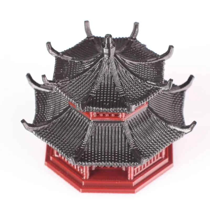 Chinese Style Ancient Building Shape Pavilion Decoration, 3D-Printing Plastics, RockeryMicro Landscape, Flower Pot Decor, Gazebo