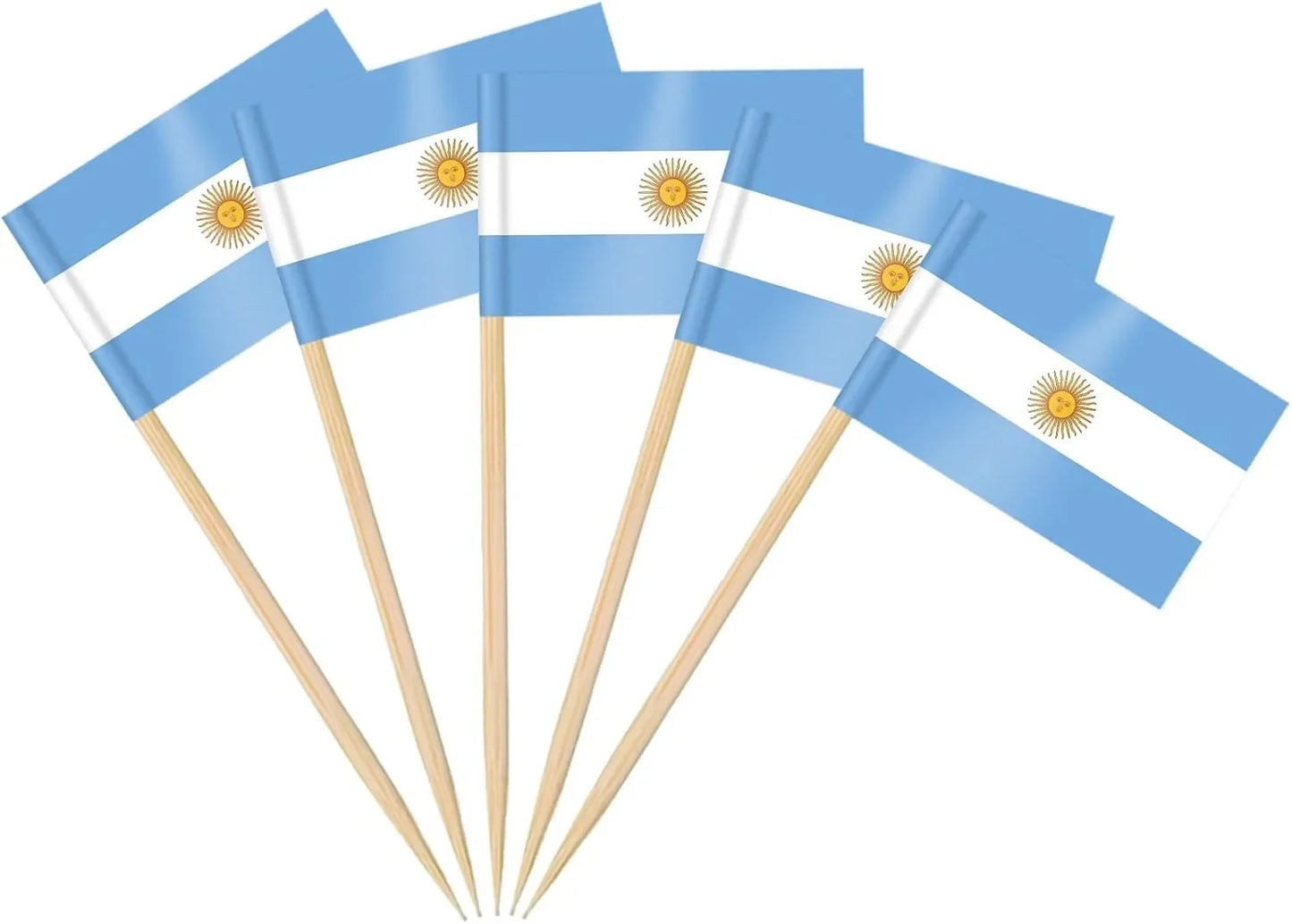 England Flag Toothpick,100 Pcs England Cupcake Toppers, Small England Stick Flags Double-sided for Football Party Decorations