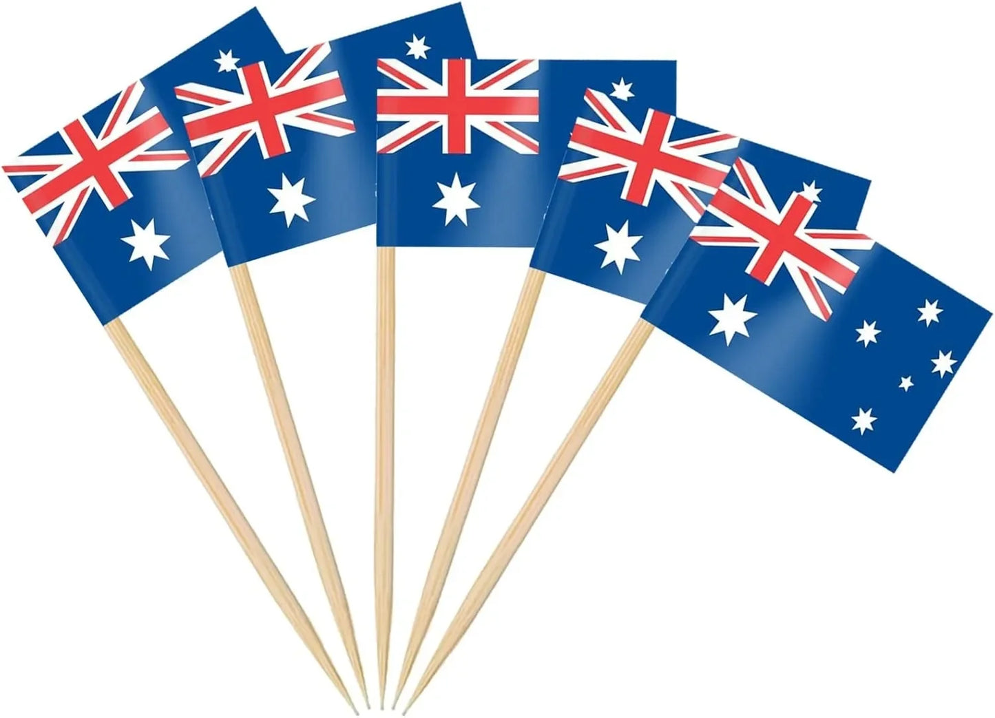 England Flag Toothpick,100 Pcs England Cupcake Toppers, Small England Stick Flags Double-sided for Football Party Decorations