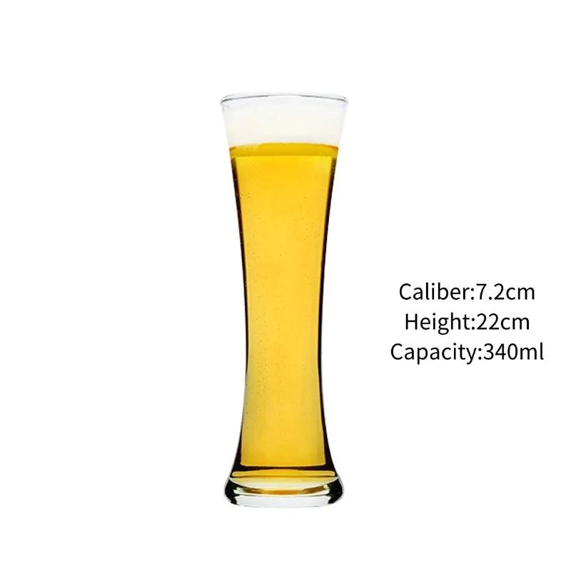 Craft Beer Cup Transparent Beer Mug Classical Draft Beer Cups Personality Cold Drink Cup Party Bar Accessory Pub Club Tools