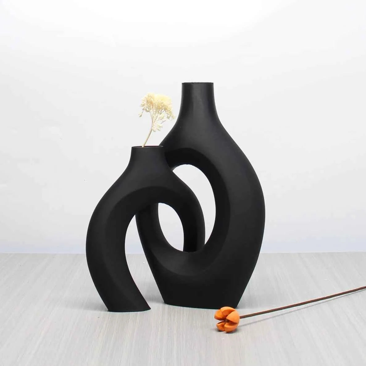 A Set of Bohemian Style Art Vases, Home Decoration Vases, Perfect Choice for Home and Office Decoration, Suitable for Living Room, Bedroom and Wedding Center Furnishings