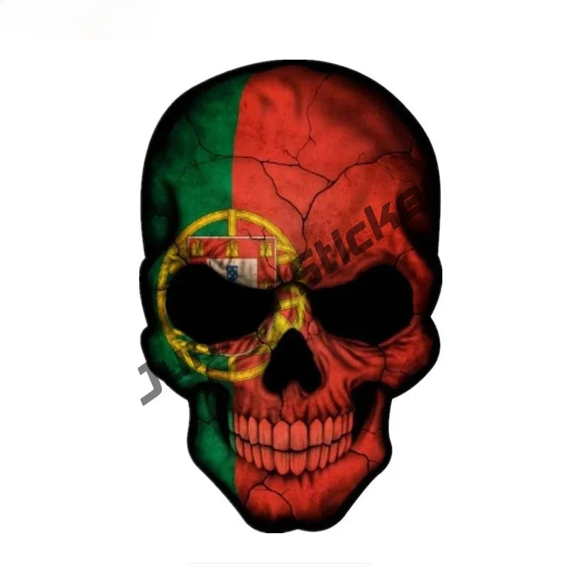 Love Portugal Flag Decal Sticker Portuguese Football Patriotic Stickers Home Pride Travel Car Truck Van Bumper Window Car Decal