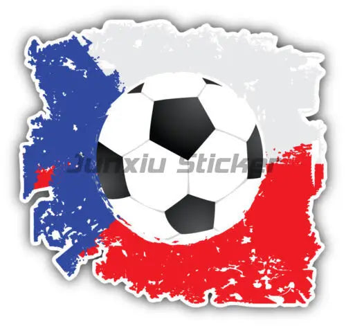 Czech Republic Flag Map European Country Decals Window Door Car Laptop Sticker