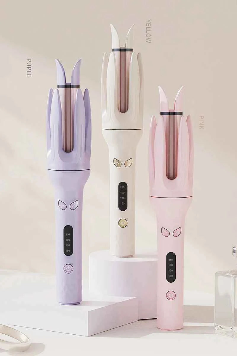 Automatic Hair Curler 28mm Negative Ions Electric Ceramic Curling Hair Stick Rotating Curl Waves Anti-Tangle Curling Iron Styler