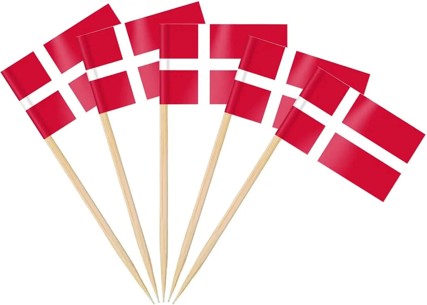England Flag Toothpick,100 Pcs England Cupcake Toppers, Small England Stick Flags Double-sided for Football Party Decorations