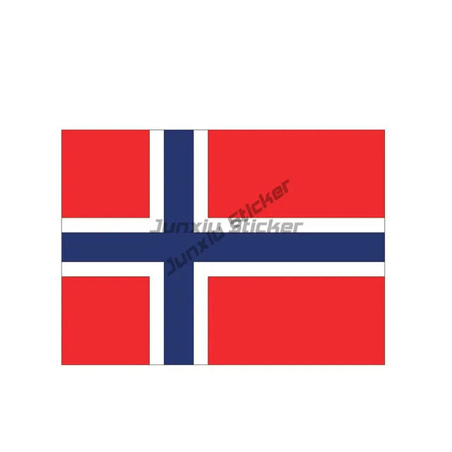 NOR Norway Flag Map Emblem Creative PVC Car Stickers for Car Van Motorcycle Helmet Window Wall Decoration Accessorie