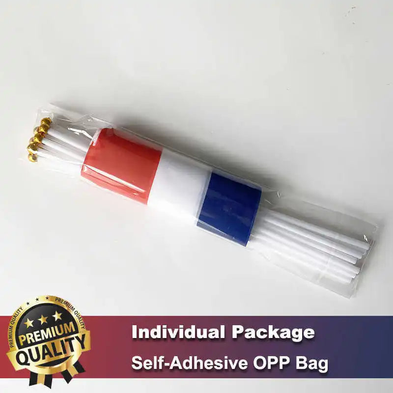 10PCS Mini Netherlands Flag Holland 14x21cm Hand Held Small Dutch Flags With Plastic Stick Flagpoles Decoration Celebration