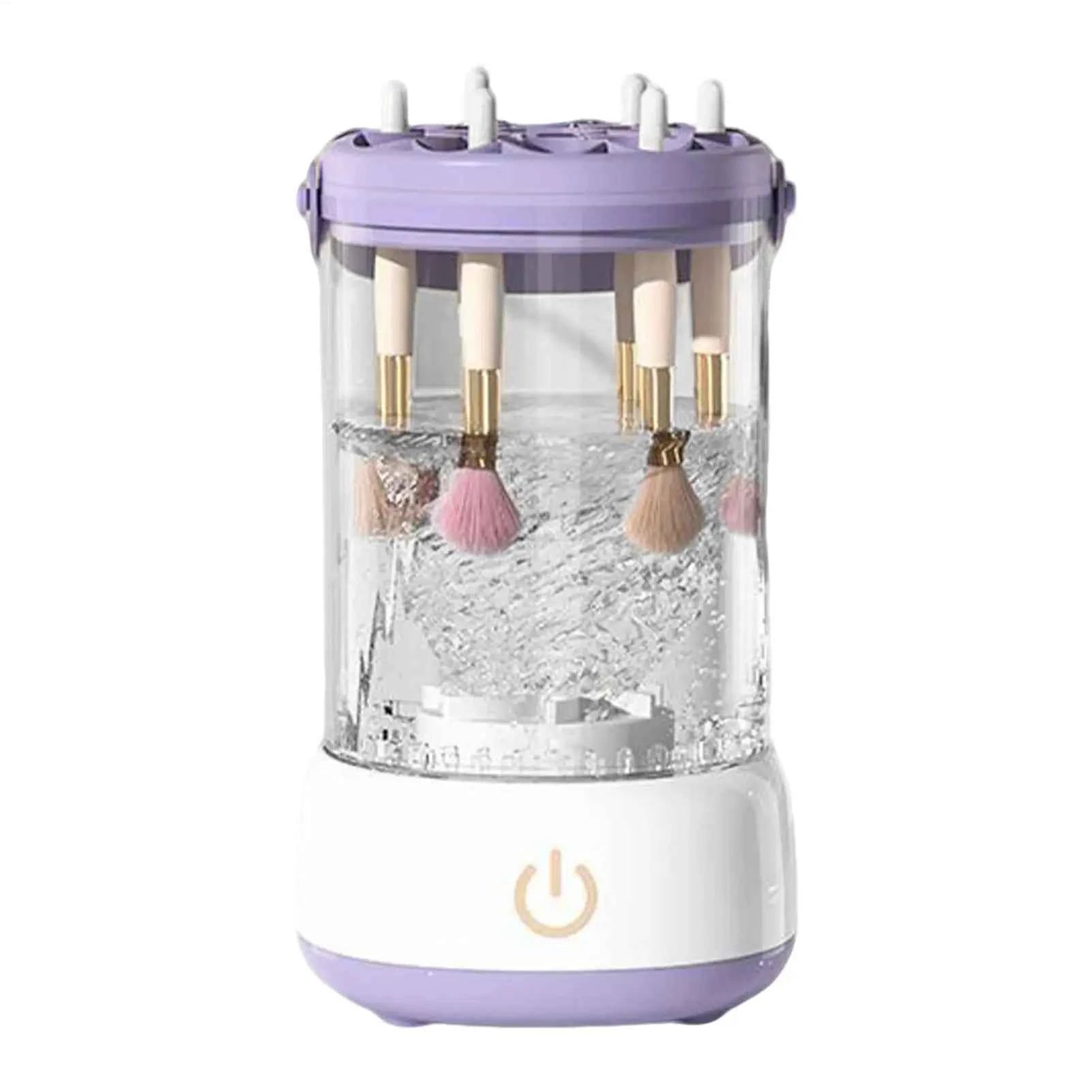Makeup Brush Cleaner Makeup Tool Washer Portable Automatic Cosmetic Brushes Cleaner Machine for Home Vanity Travel Professional