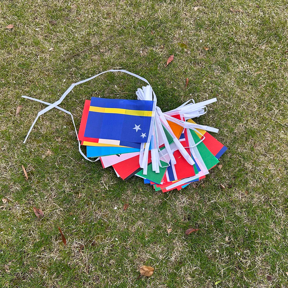 2026 Football Cup Flag 14x21cm  Small World Flag Hanging Flag Bar Store Supermarket Cup banner for decoration