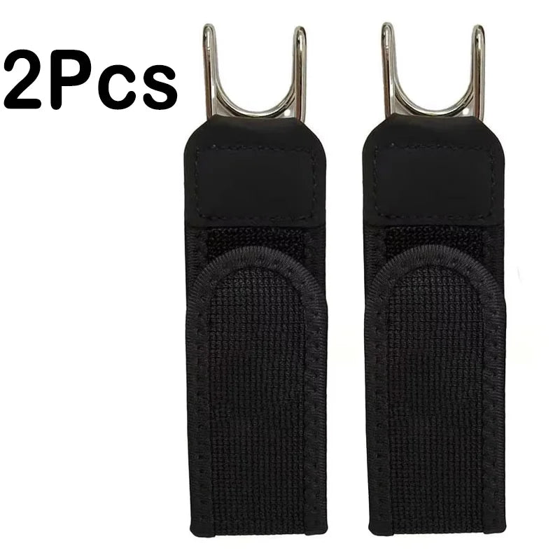 Buckleless Elastic Belt Hook Adjustable Metal Hook Men Women Unisex Buckle-Free Invisible Waist Belt Closure Outdoor Work EDC
