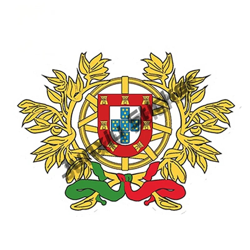 Love Portugal Flag Decal Sticker Portuguese Football Patriotic Stickers Home Pride Travel Car Truck Van Bumper Window Car Decal