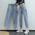 Cargo Korean Version of High Waist Pants Loose Slimming Straight Jean