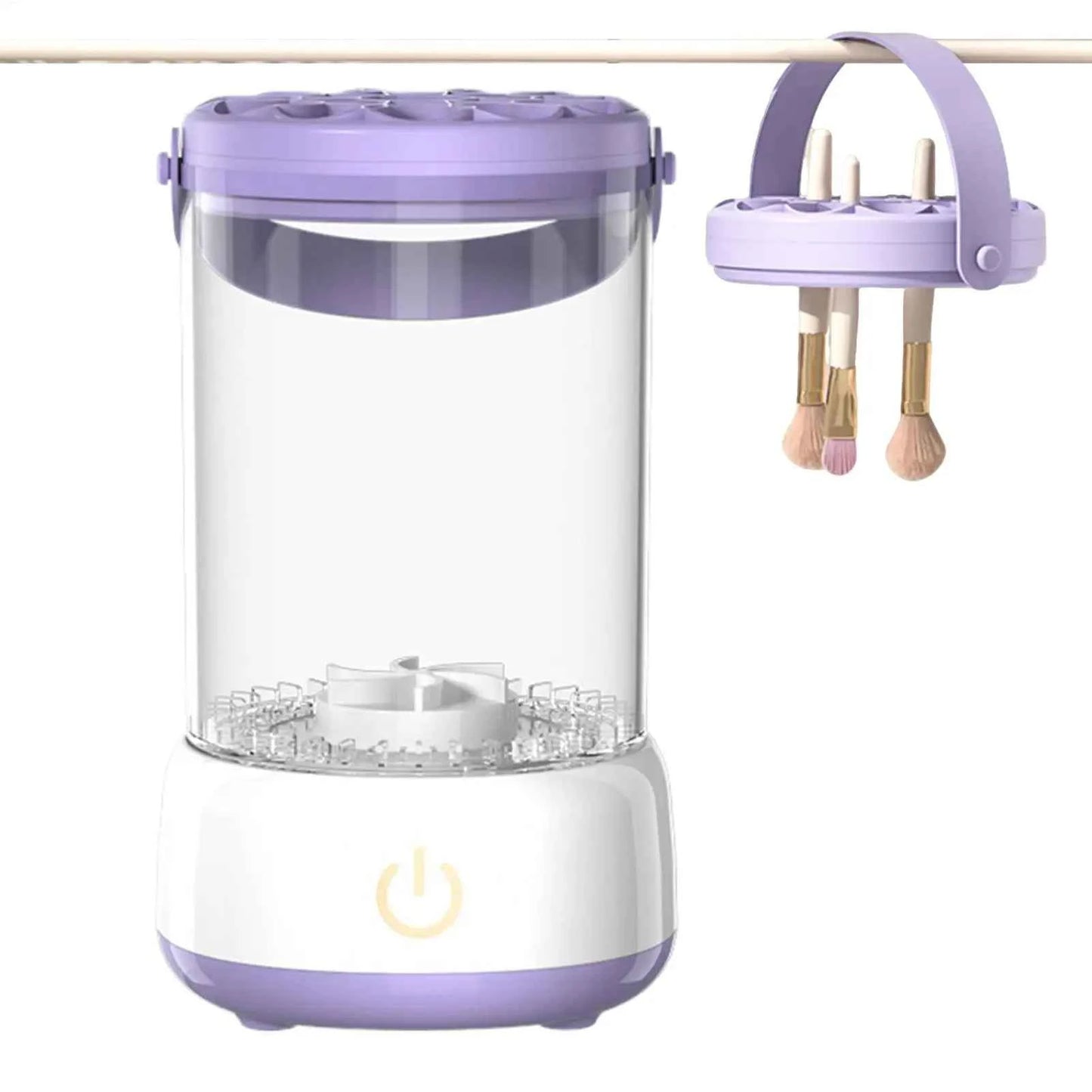 Makeup Brush Cleaner Makeup Tool Washer Portable Automatic Cosmetic Brushes Cleaner Machine for Home Vanity Travel Professional