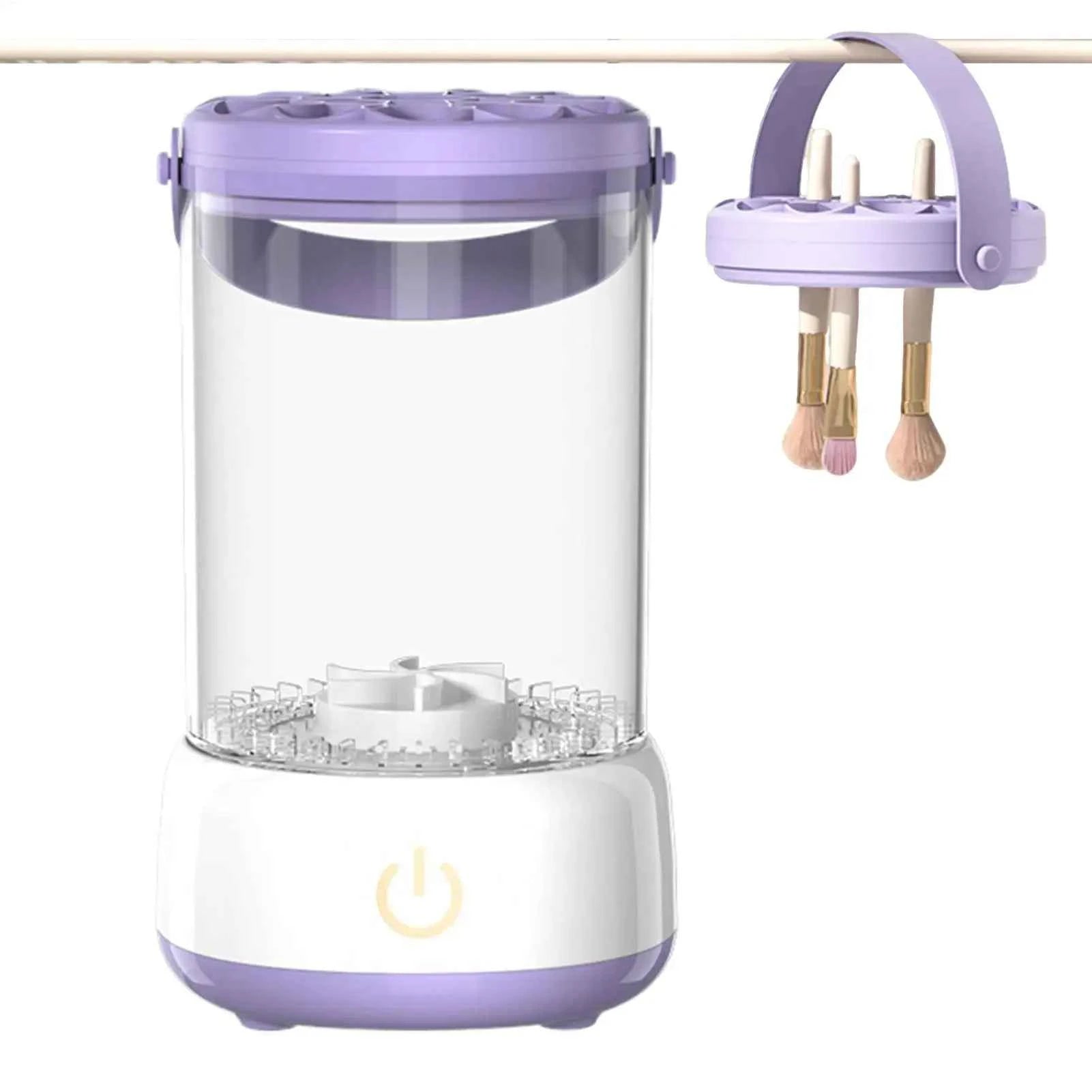 Makeup Brush Cleaner Makeup Tool Washer Portable Automatic Cosmetic Brushes Cleaner Machine for Home Vanity Travel Professional