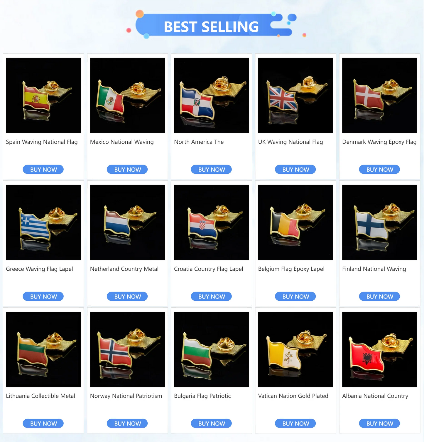 Belgium Flag Epoxy Lapel Pin Badge/Brooch For Casual Suit Clothes Bag Accessories Decoration