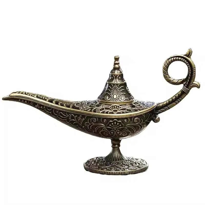Antique Style Lamp Metal Incense Burner Scented & Unscented Candle Holder Home Decor Gift Arabic Incense Burner