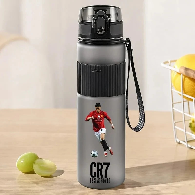550ml CR7 Sports Water Bottles Football Star Ronaldos Frosted Bottle Outdoor Travel Gym Fitness Jugs Portable Drinking Cups Gift