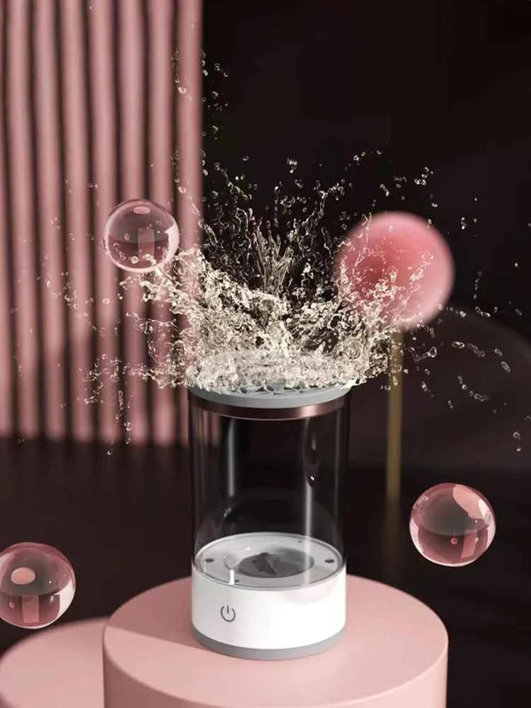 Makeup Brush Cleaner Is An Automatic Rotating Brush Cleaner For Deep Cleaning One Click Operation Is Suitable For All Makeup