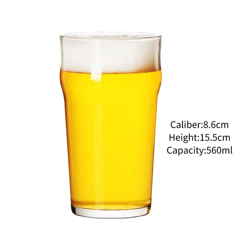 Craft Beer Cup Transparent Beer Mug Classical Draft Beer Cups Personality Cold Drink Cup Party Bar Accessory Pub Club Tools